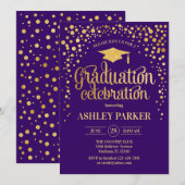 Afstuderen - goudPaars Kaart (Voorkant / Achterkant)