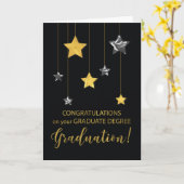 Afstuderen graad Afstuderen Gefeliciteerd Gold Kaart (Gele Bloem)