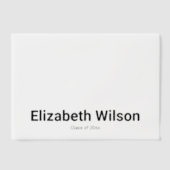 Afstuderen Graduate's Naam en Klasse van 2025 Vellum Uitnodigingen (Voorkant)