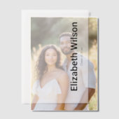 Afstuderen Graduate's Naam en Klasse van 2025 Vellum Uitnodigingen (Offset (Koppel))