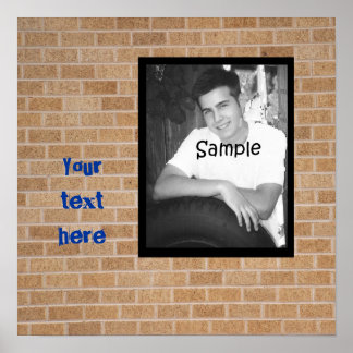 Afstuderen Graffiti-muur Poster