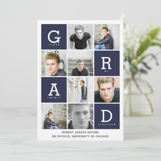 AFSTUDEREN GRAFISCHE VAKKEN KAART (Staand voorkant)