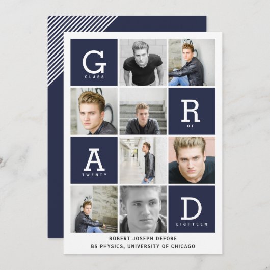 AFSTUDEREN GRAFISCHE VAKKEN KAART (Voorkant / Achterkant)