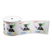 Afstuderen grafische Waterverf Gift Ribbon HAMbyWG Satijnen Lint (Spoel)