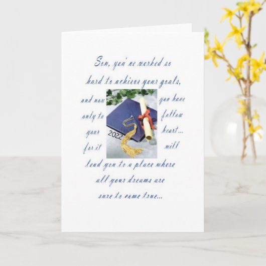 Afstuderen-Grandson, Happy Afstuderen Kaart (Gele Bloem)