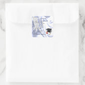 Afstuderen Grandson Poem Vierkante Sticker (Tas)