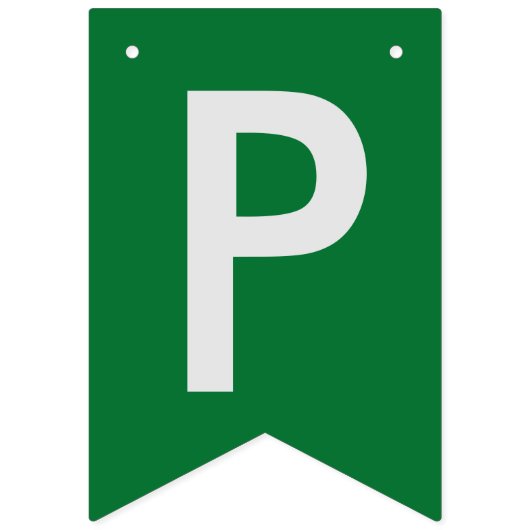 Afstuderen Green School Bunting Banner (Derde vlag)