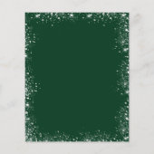 Afstuderen Green Silver Budget Uitnodiging Flyer (Achterkant)