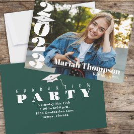 Afstuderen Green Typografie Foto klasse 2023 Kaart