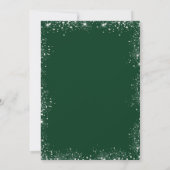 Afstuderen green zilver glitter glamoureus kaart (Achterkant)