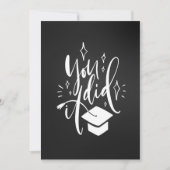Afstuderen Greeting Flat Kaart Je deed het met het (Voorkant)