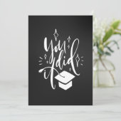 Afstuderen Greeting Flat Kaart Je deed het met het (Staand voorkant)