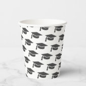 Afstuderen grijs Tassel Pet Papieren Bekers (Voorkant)