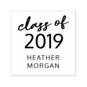 Afstuderen grillige Script Rubber Stamp Zelfinktende Stempel (Design)