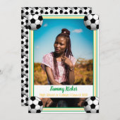 Afstuderen Groen en goud Aankondiging (Voorkant / Achterkant)