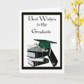 Afstuderen Groen Pet Kaart (Gele Bloem)