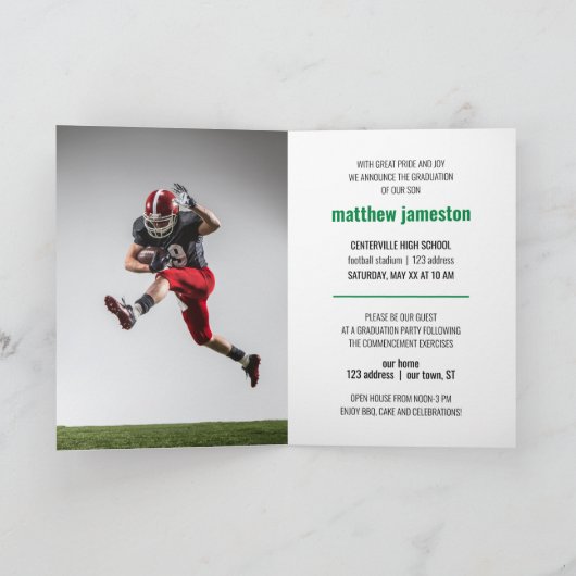 Afstuderen Groen Vet & Modern Foto (Binnen)