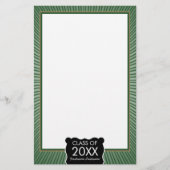 Afstuderen - Groene grens met klasse van Briefpapier (Voorkant)
