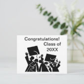 Afstuderen Groep Klasse van 20XX Briefkaart (Staand voorkant)