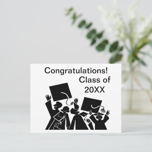 Afstuderen Groep Klasse van 20XX Briefkaart (Staand voorkant)