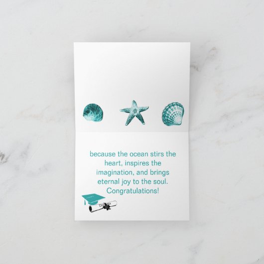 Afstuderen groet kaart (Binnen)