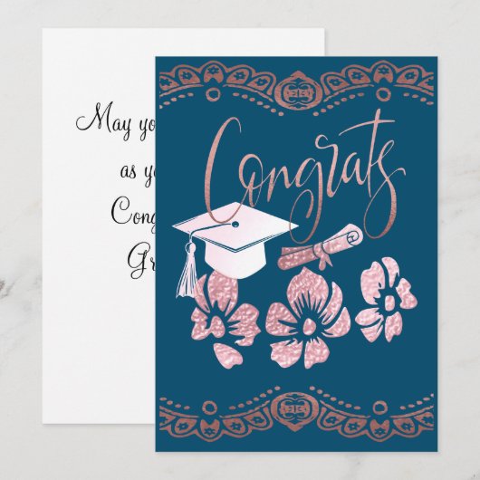 Afstuderen groeten: feestdagenkaart (Voorkant / Achterkant)