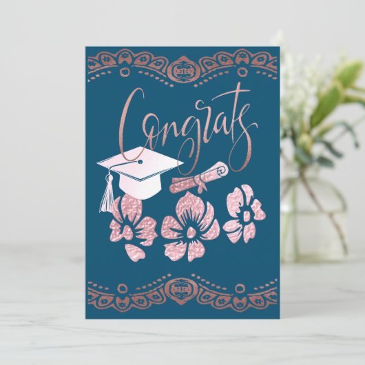 Afstuderen groeten: feestdagenkaart (Staand voorkant)