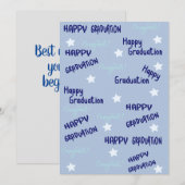 Afstuderen groeten Kaart (Voorkant / Achterkant)