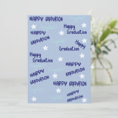 Afstuderen groeten Kaart (Staand voorkant)