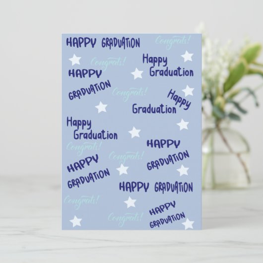 Afstuderen groeten Kaart (Staand voorkant)