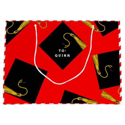 Afstuderen Grote Geschenktas Groot Cadeauzakje (Voorkant)