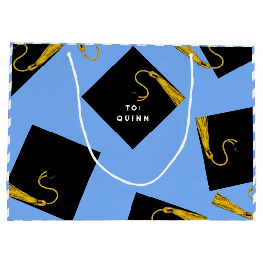 Afstuderen Grote Geschenktas Groot Cadeauzakje (Achterkant)