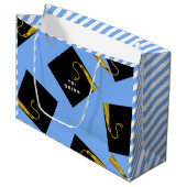 Afstuderen Grote Geschenktas Groot Cadeauzakje (Voorkant Gekanteld)
