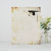 Afstuderen Grunge Letterhead (Staand voorkant)