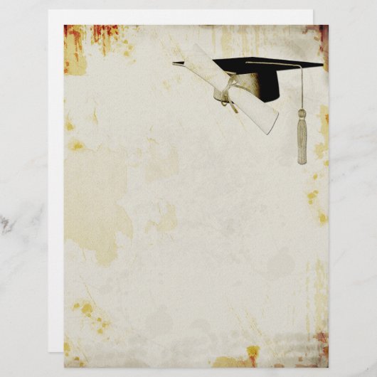 Afstuderen Grunge Letterhead (Voorkant / Achterkant)