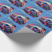 Afstuderen Guy Met Pickup Truck Custom Cadeaupapier (Hoek)