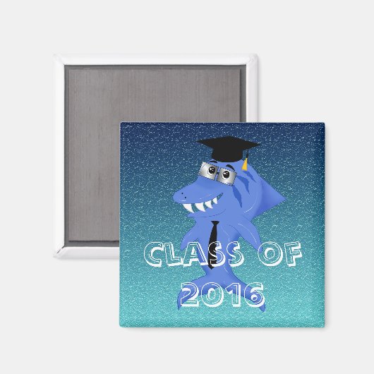 Afstuderen haai, Een unicum en grappig Magneet (Voorkant / Achterkant)