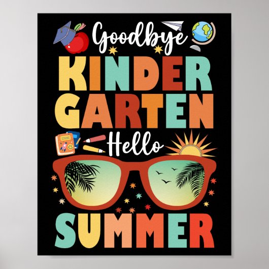 Afstuderen Hallo Vaarwel Kleuterschool Poster (Voorkant)