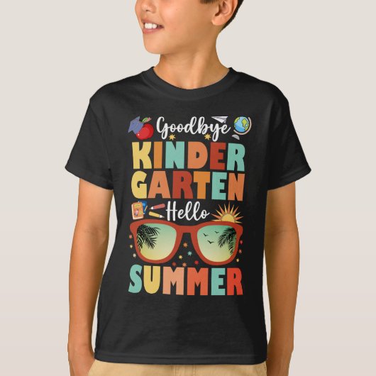 Afstuderen Hallo Vaarwel Kleuterschool T-shirt (Voorkant)