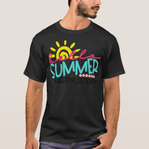 Afstuderen Hallo Zomer Gelukkig Laatste Dag Kinder T-shirt