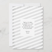 Afstuderen hand Lettert Dank u | Eén foto Bedankkaart (Achterkant)