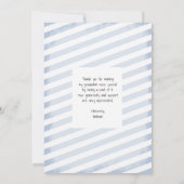 Afstuderen hand Lettert Dank u | Eén foto Bedankkaart (Achterkant)