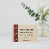 Afstuderen Hand-out Contactkaartje (Staand voorkant)