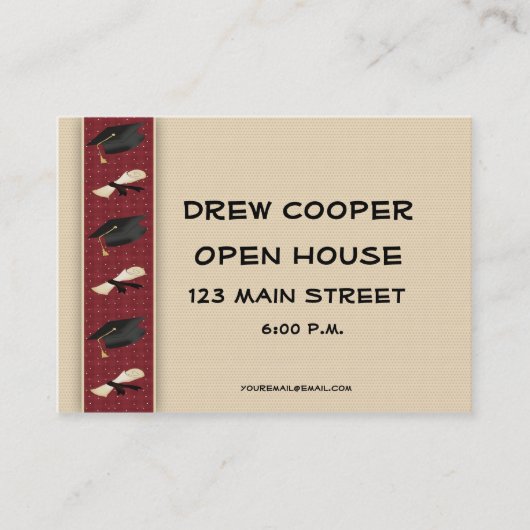 Afstuderen Hand-out Contactkaartje (Voorkant)