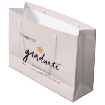 Afstuderen handgeschreven afstudeerdop roze