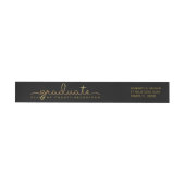 Afstuderen handgeschreven Gold Shimmer Script Wrap (Individueel)