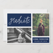 Afstuderen handgeschreven script twee foto's marin kaart (Voorkant)