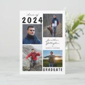 Afstuderen handschrift 5 Foto collage Aankondiging (Staand voorkant)