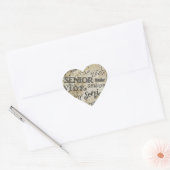 afstuderen hart sticker (Envelop)