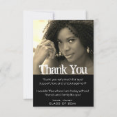 Afstuderen Hartelijk dank Afstudeerder Fotokaart Bedankkaart (Voorkant)